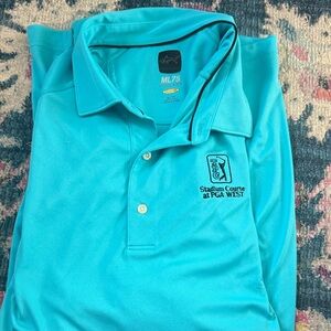 Men's Blue Polo Shirt- tpc west stadium course